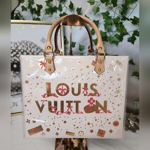 Authentic Louis Vuitton Retail Shopping Bag in A PVC Tote